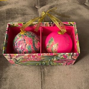 Lilly Pulitzer 2 Pack Ornament Set